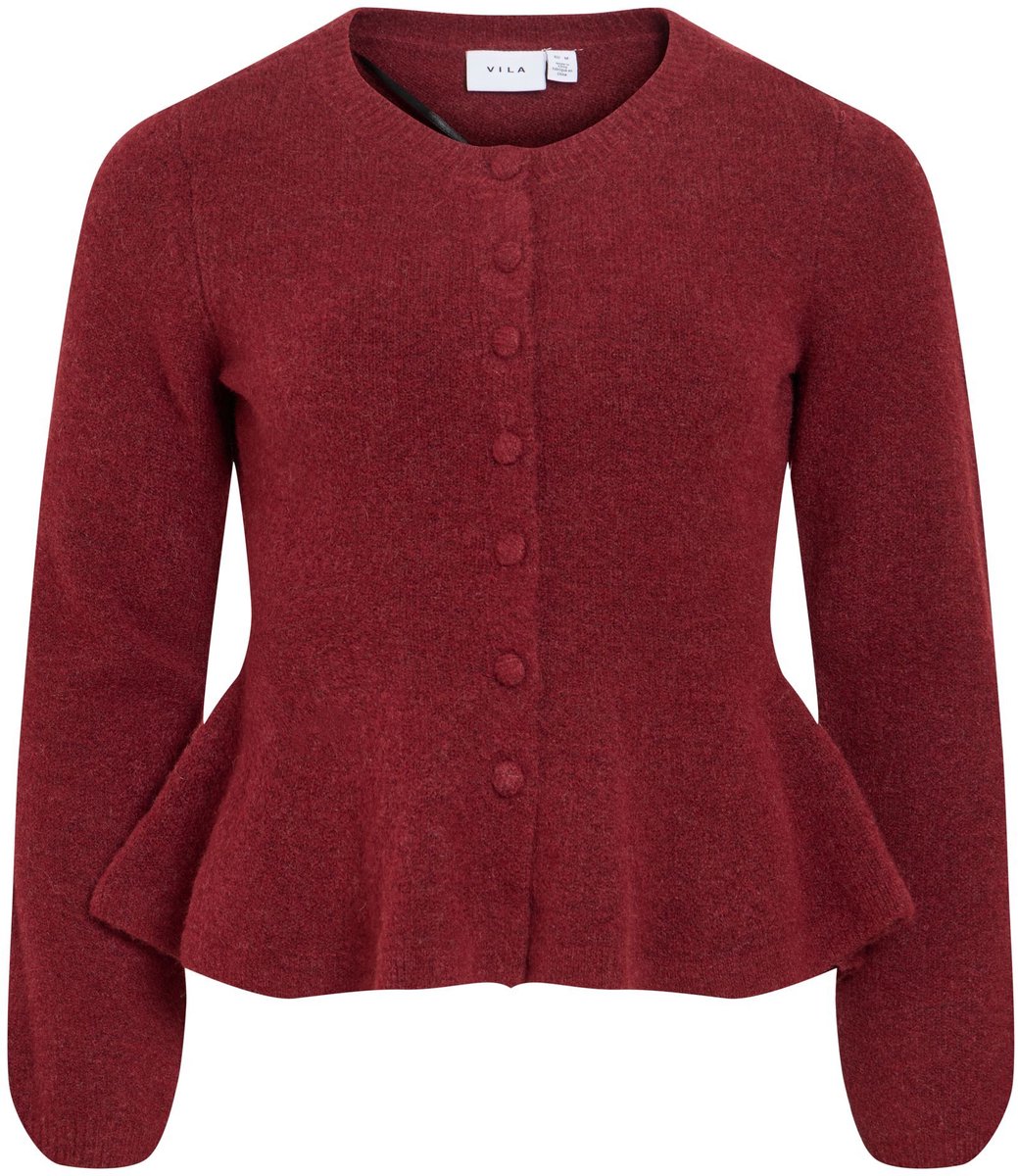 VILA gebreid vest VILUNA Peplum
