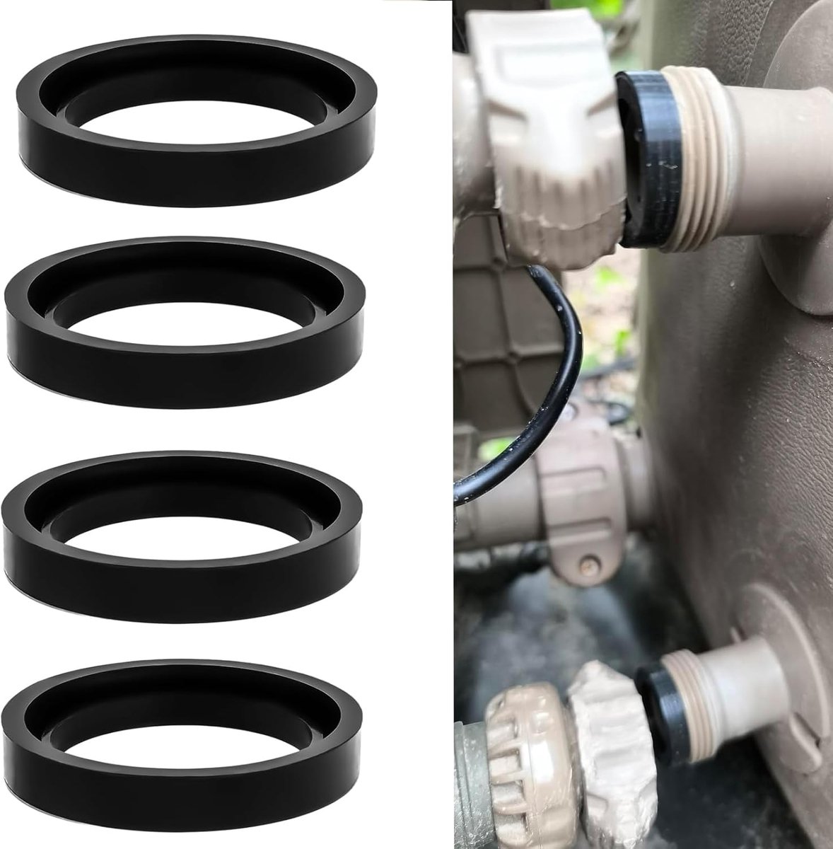 11699 Silicone Connectors Seals Suitable for All Intex Pure Spa Hot Tub Pool Spa Sealing Rings Parts Replacement for - ShopVlot