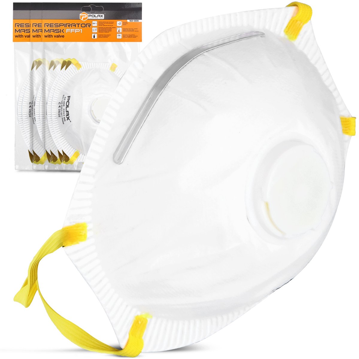 6x FFP1 Beschermende Werkmasker met Ventiel - Stofmasker