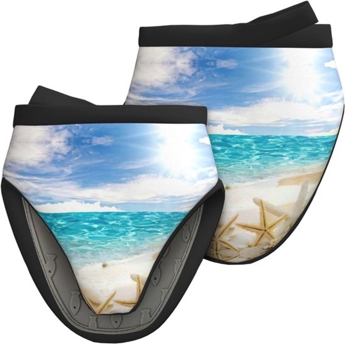 Ovenwanten Set - Keukenhandschoenen Siliconen Wanten - Hete Pannen Hanteren - Eendenbek Ontwerp - 15 x 15 cm