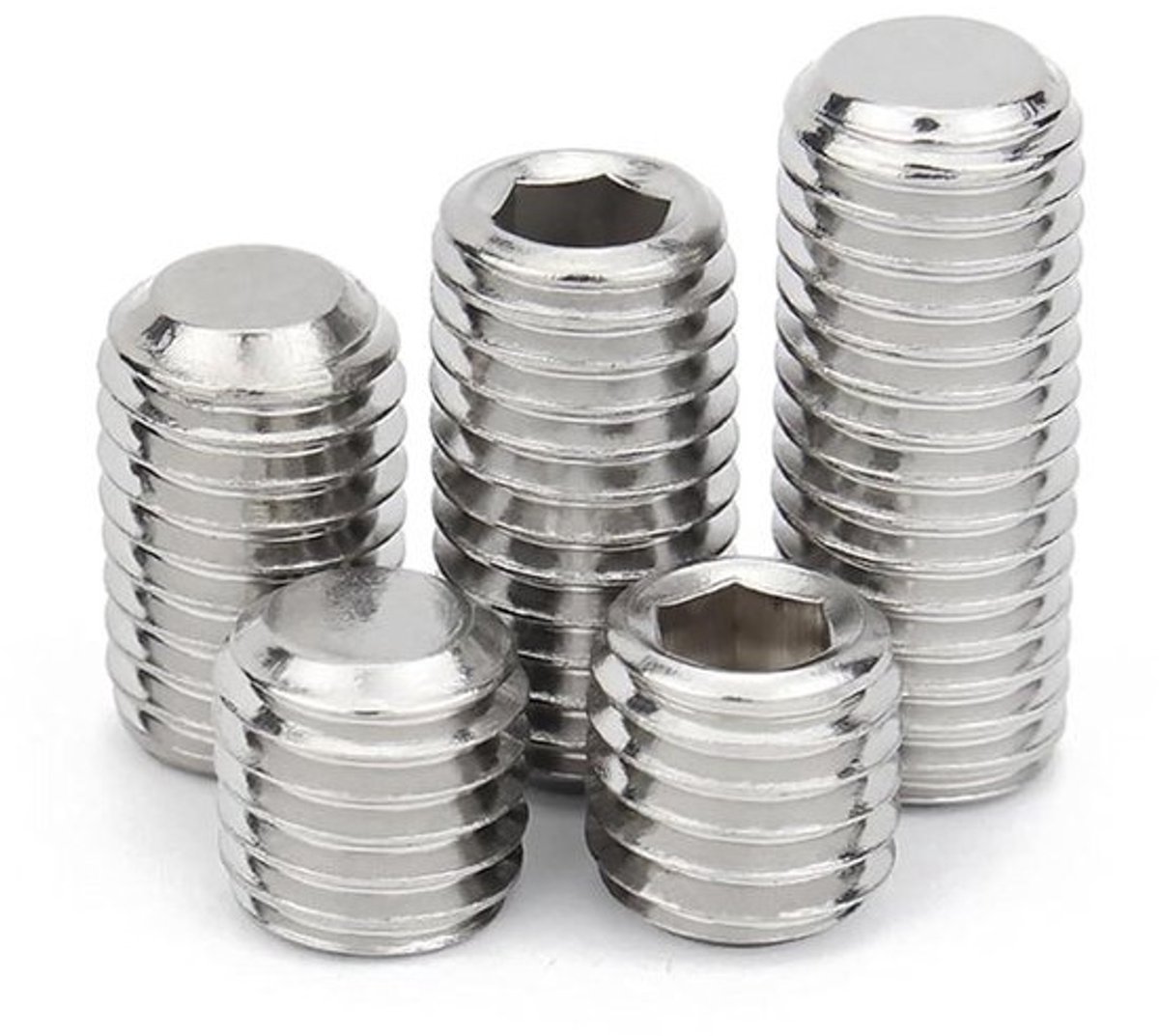Zeskantbouten - Inbusbouten Stelschroeven - Bevestigen van onderdelen - Roestvrij staal 304 - M2 x 40mm - Zilver