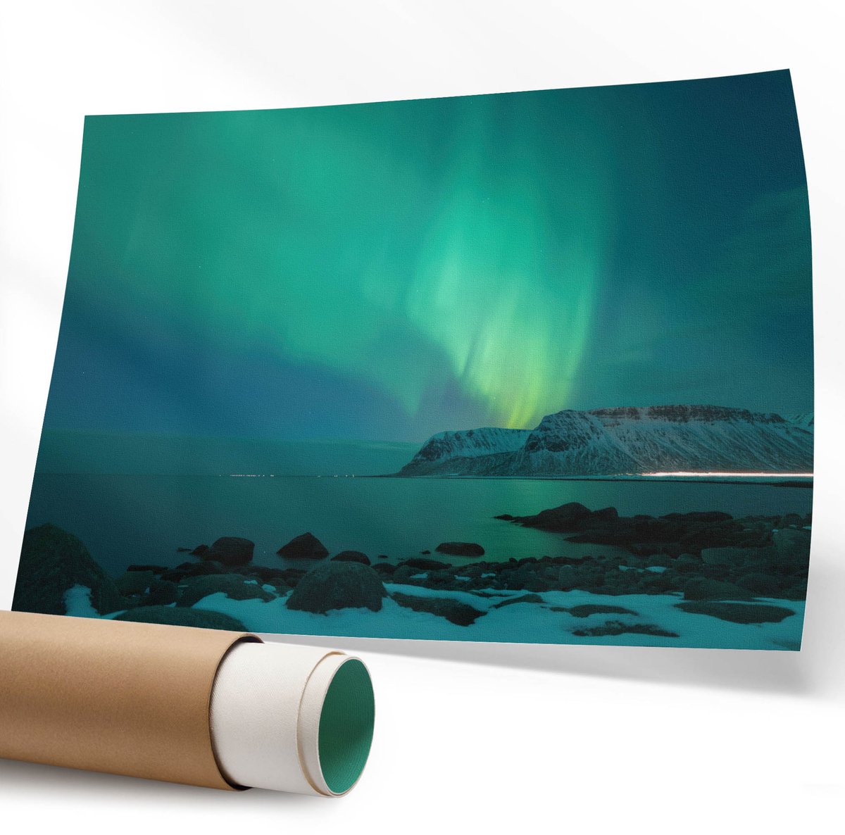 Coloray Polycanvas Wandposter - Een Heerlijk Café, Illustratie - 594 x 840 mm - Rood Wandposter - Rechthoek - Canvasposter - Woonkamer - Kinder