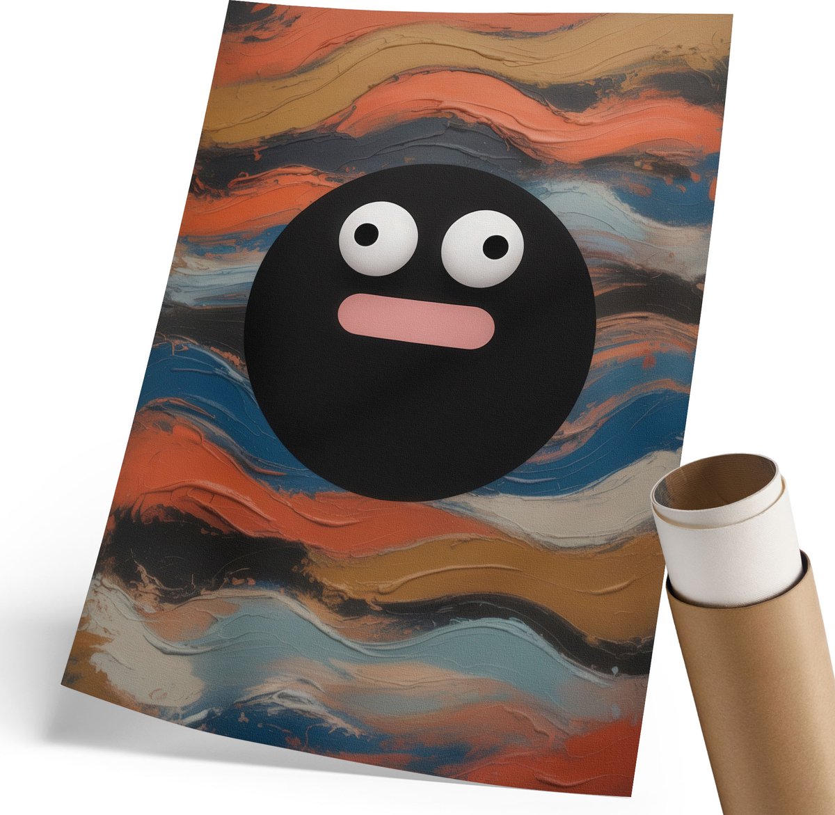 Wallfluent Polycanvas Poster - Portret Van Een Vrouw, Fotografie - 420 x 594 mm - Zwart-wit Motief - Rechthoek - Kunstposter - Woonkamer, Slaapkamer, Kantoor - Klassiek