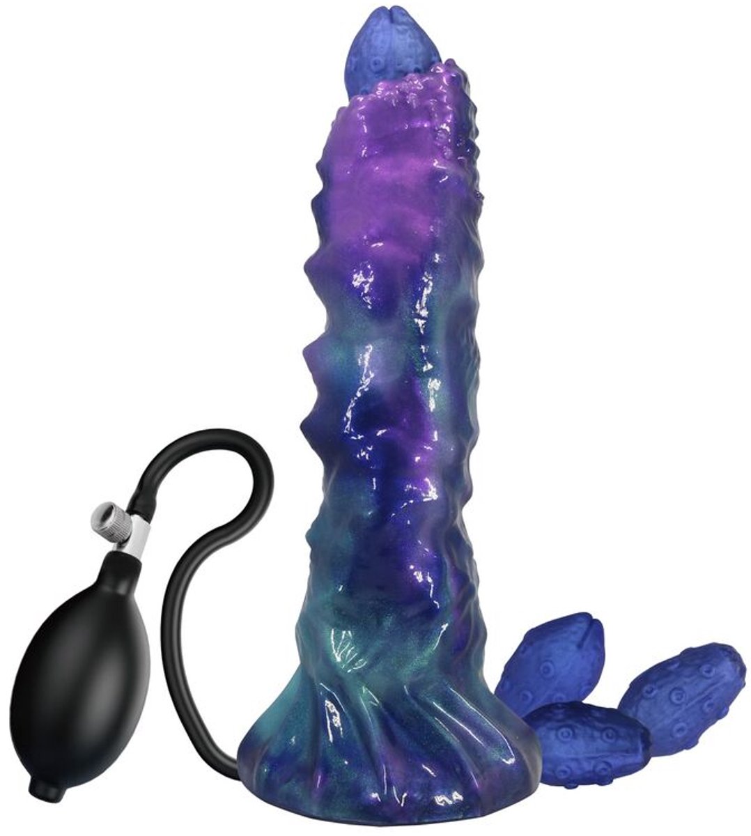 Duskwalker Sentinel Tricolor Opblaasbare Siliconen Dildo