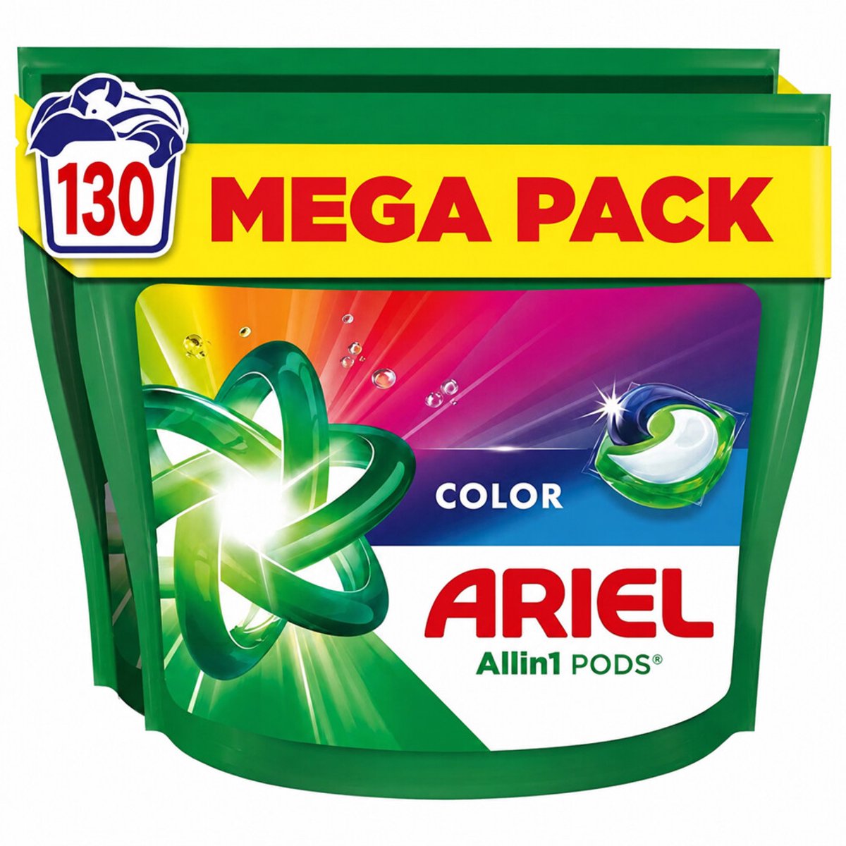 Ariel - Wasmiddel Pods All in 1 Color - 2 x 65 stuks - Voordeelverpakking