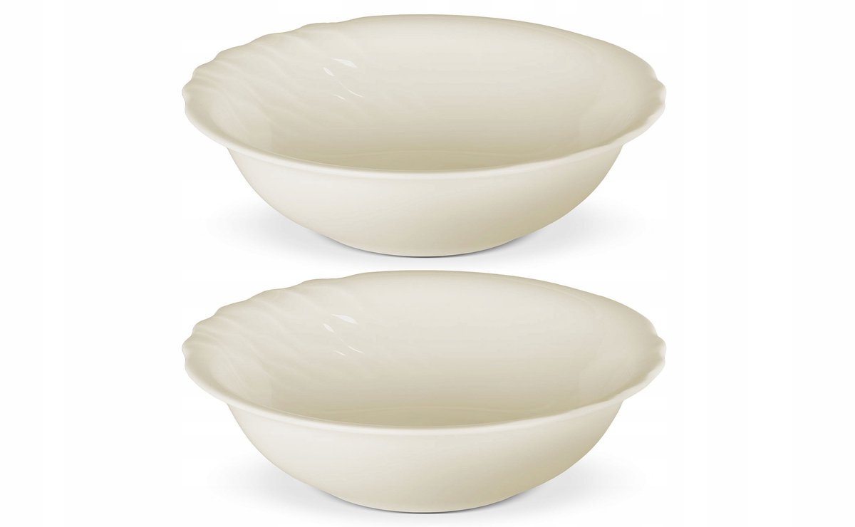Gerlach Celestia Saladekommen Set 2 stuks, 23 cm, ivoorporselein