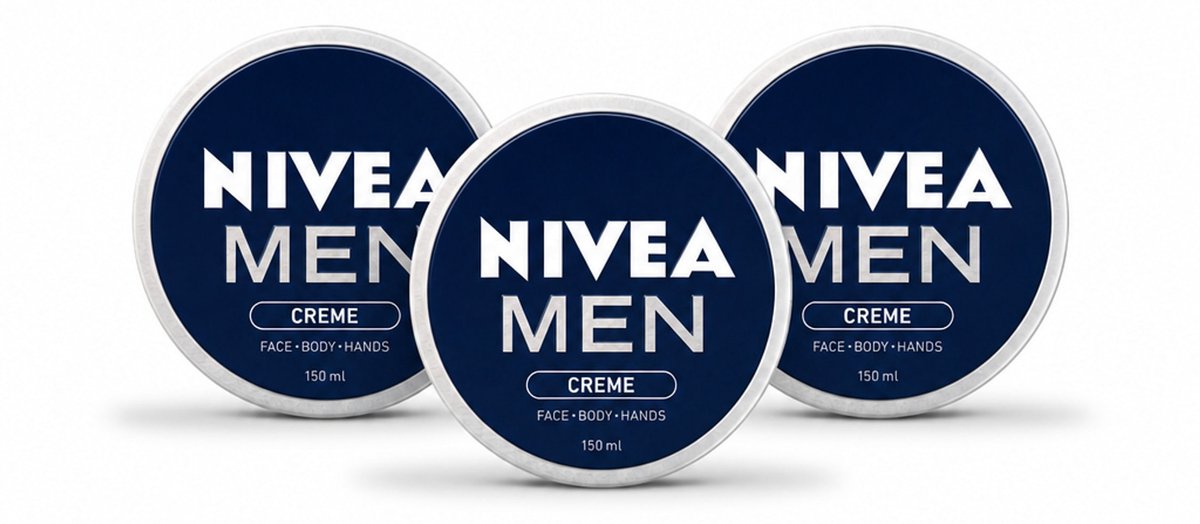 3 x NIVEA MEN - Crème - Bodycrème - 150 ml - Bulkverpakking - 3 stuks