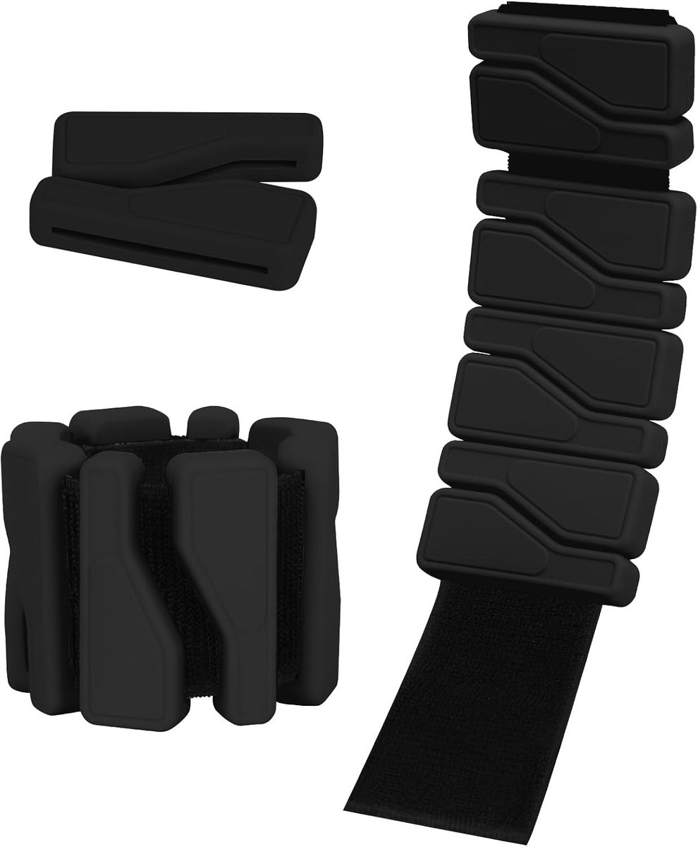 Set van 2 Verstelbare Gewichten voor Pols en Enkel (0,45 kg per stuk) voor Fitness, Dans en Pilates