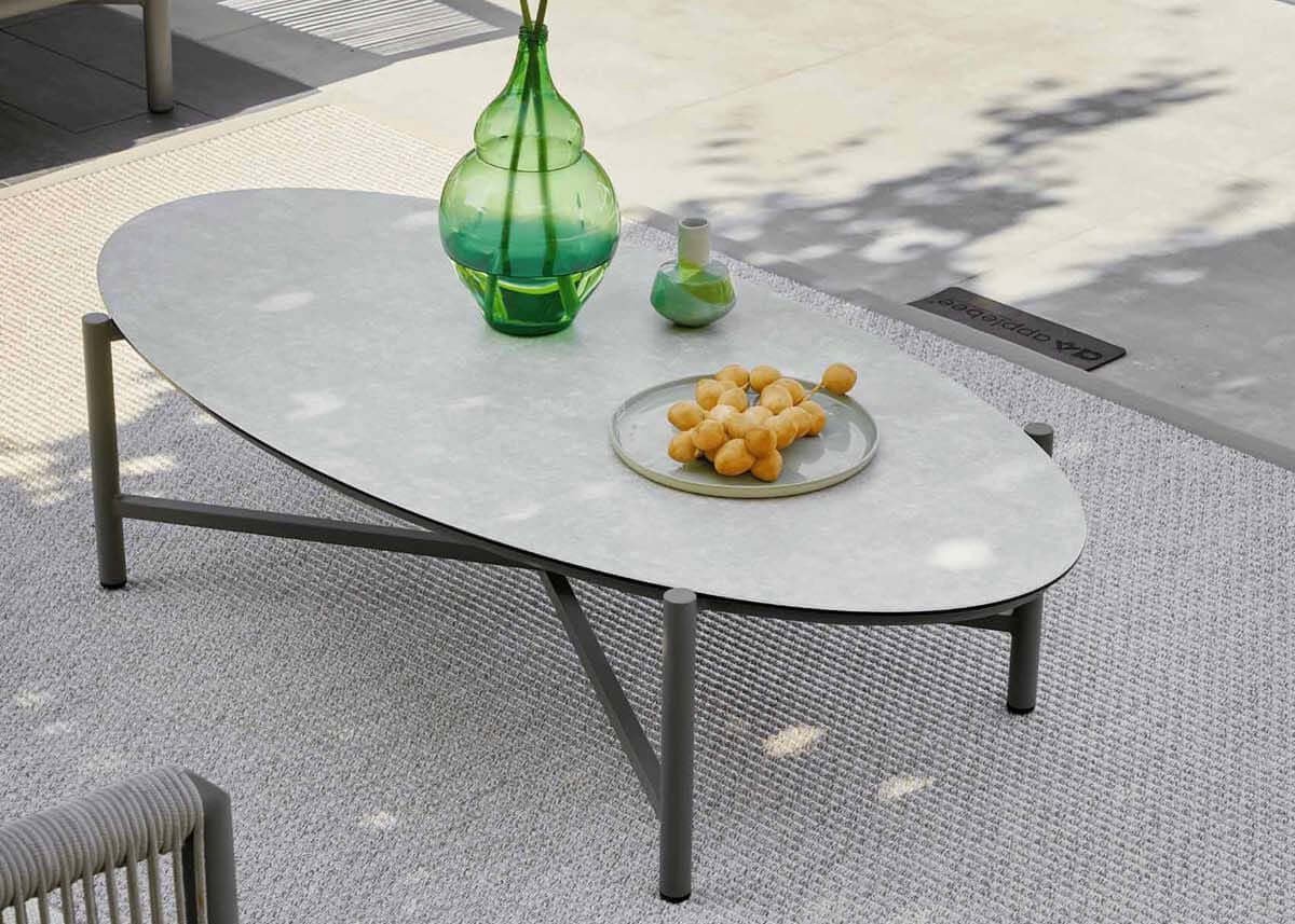 Apple Bee Bora Bora Table basse 130 x 65 x 32,5 cm - Taupe