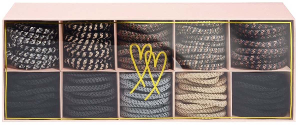 Haarelastiekjes bracelet multi polyester