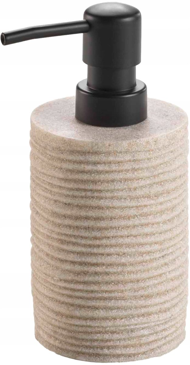 Merkloos Zeepdispenser Polyresin Taupe - Stijlvolle Badkamer Accessoire