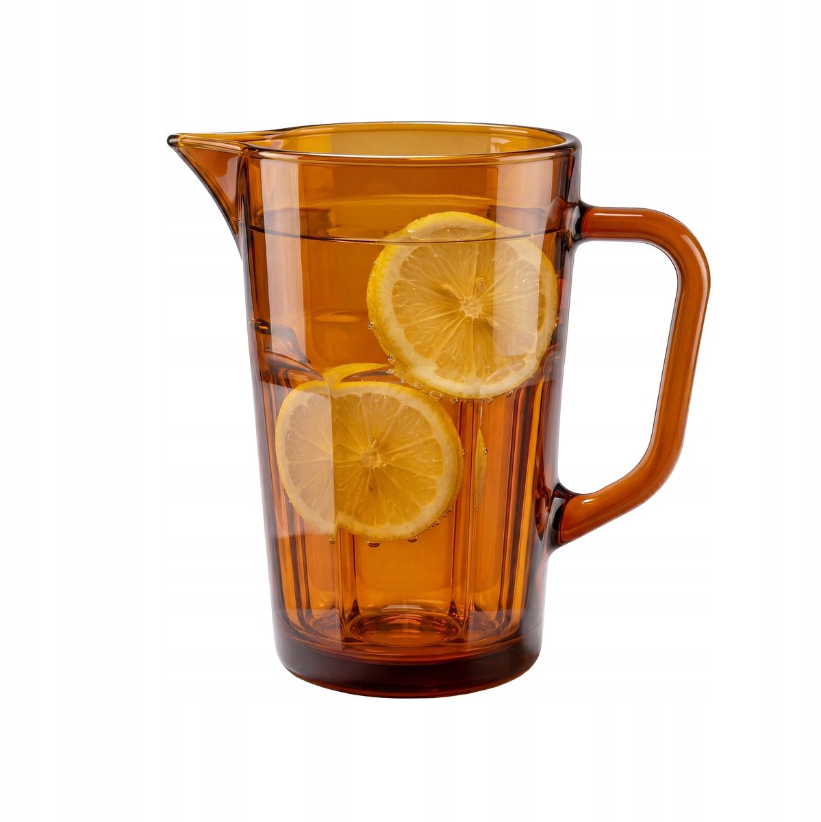 Amber Glazen Kan VINTAGE Retro - 1.23L - Stijlvol en Duurzaam