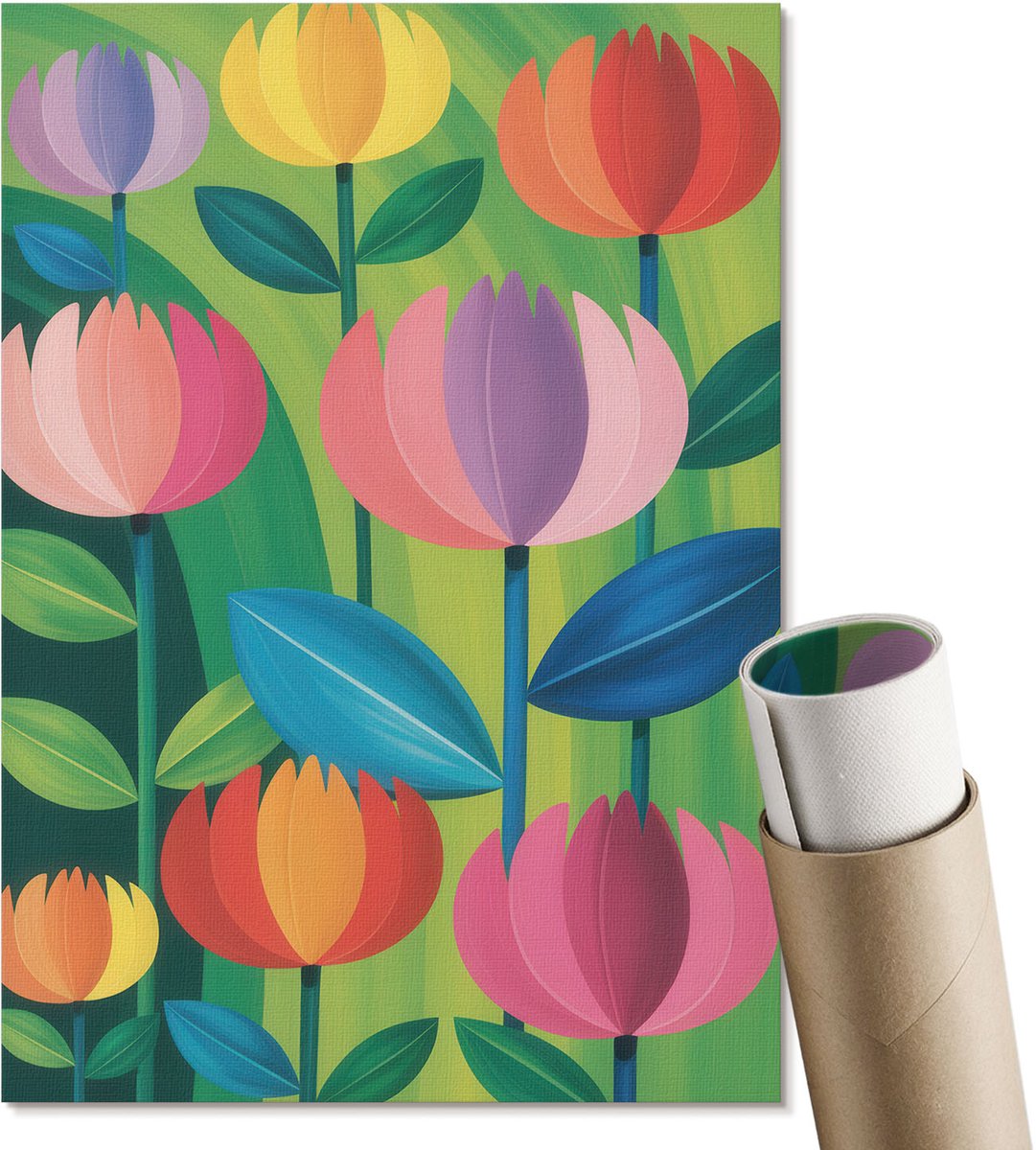 Coloray Polycanvas Wandposter - Inspirerende Tekst, Typografie - A3 - Zwart Poster - Rechthoek - Canvasposter - Woonkamer, Slaapkamer, Kantoor - Minimalist