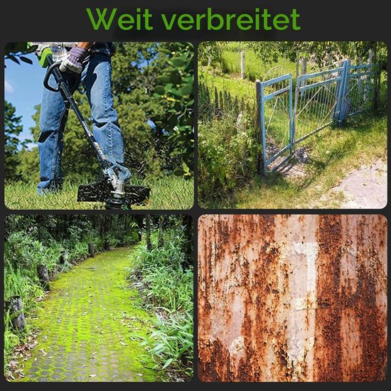 2 stuks onkruidborstel voor grastrimmer, staaldraad trimmerkop, onkruidborstel voor bosmaaier, 5 mm boorgat, 15 cm lang, vervangonderdelen voor grasmaaier voor elektrisch grasmaaier‑6 tanden kop — afbeelding 2