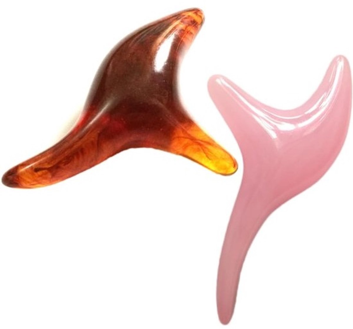 Voetmassage Stick - Reflexologie Hulpmiddel - Ontspanning Stimuleren - Thais Ontwerp - 10.5 x 6.5 cm - Koffie Roze