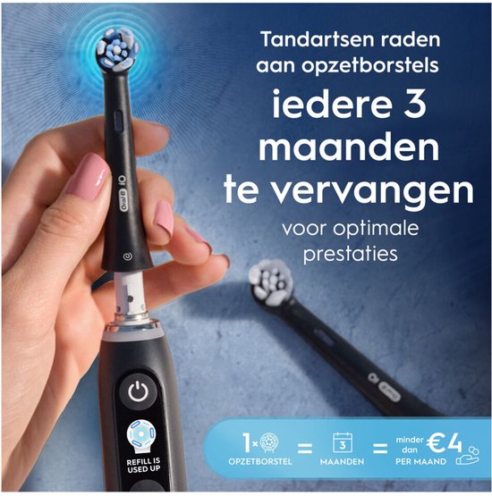 Oral-B Opzetborstels iO Ultimate Clean Zwart - 6 stuks