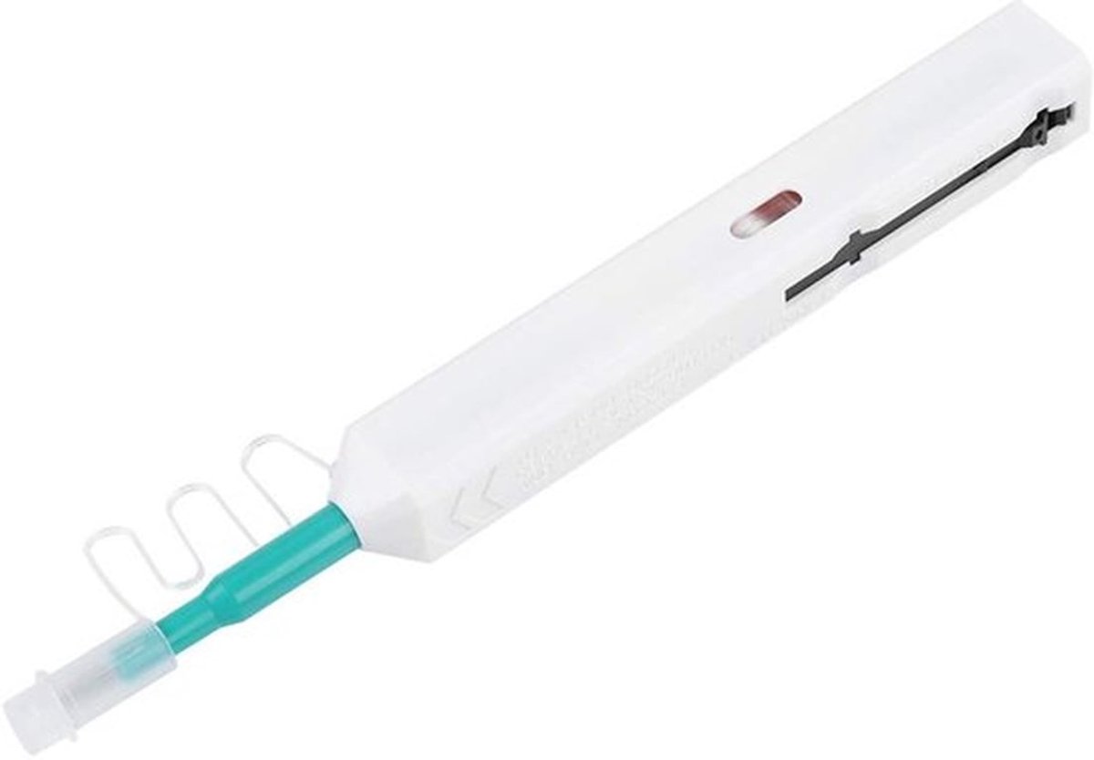 E-click reiniger - Glasvezel reinigingspin - Effectieve reiniging - Wit - Voor SC/FC/ST connectoren - Ideaal voor vezelconnectoren - Handz..