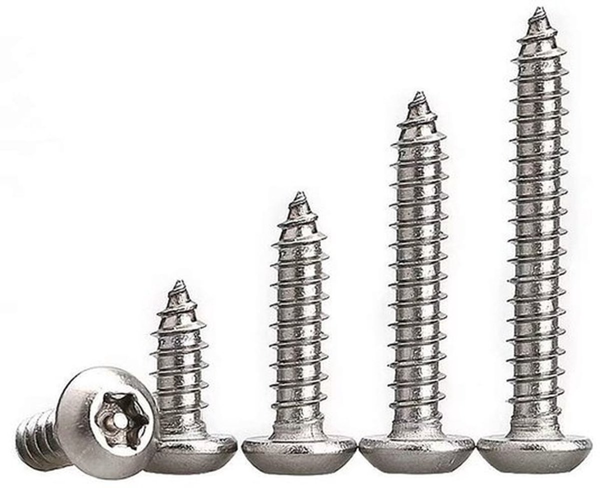 20 stks M3.9 Zelftappende Schroeven - Torx Pan Schroeven Houtbewerking - Koolstofstaal Bevestigingsschroeven - 9.5-32mm - Duurzaam en vee...