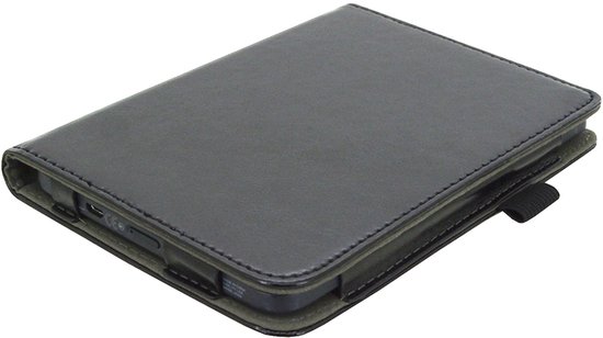 Hoesje geschikt voor Kobo Nia - iMoshion Vegan Leather Bookcase -Zwart van iMoshion — afbeelding 4