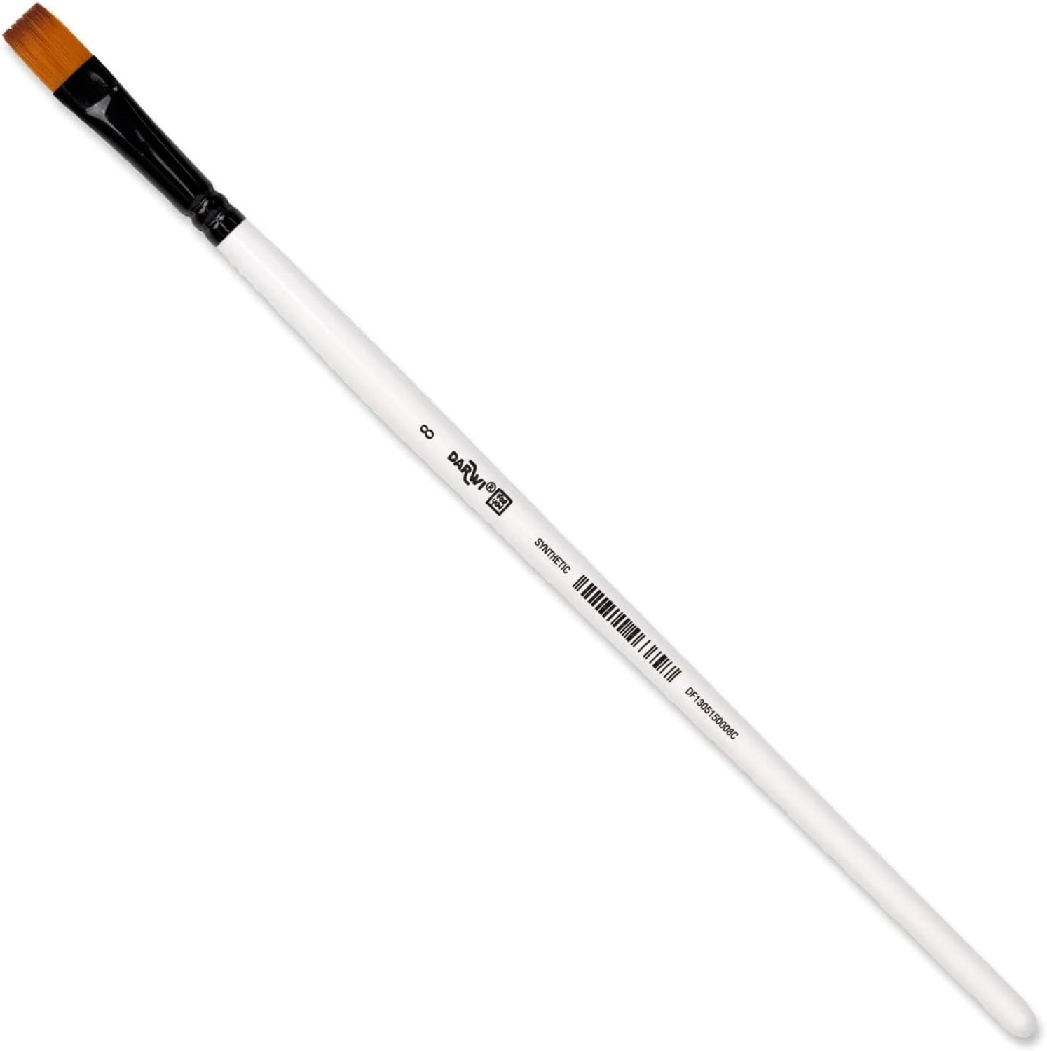Acrylpenseel 9,50 mm - Plat - Maat 8 - Ideaal voor gedetailleerd schilderen - m-winkel