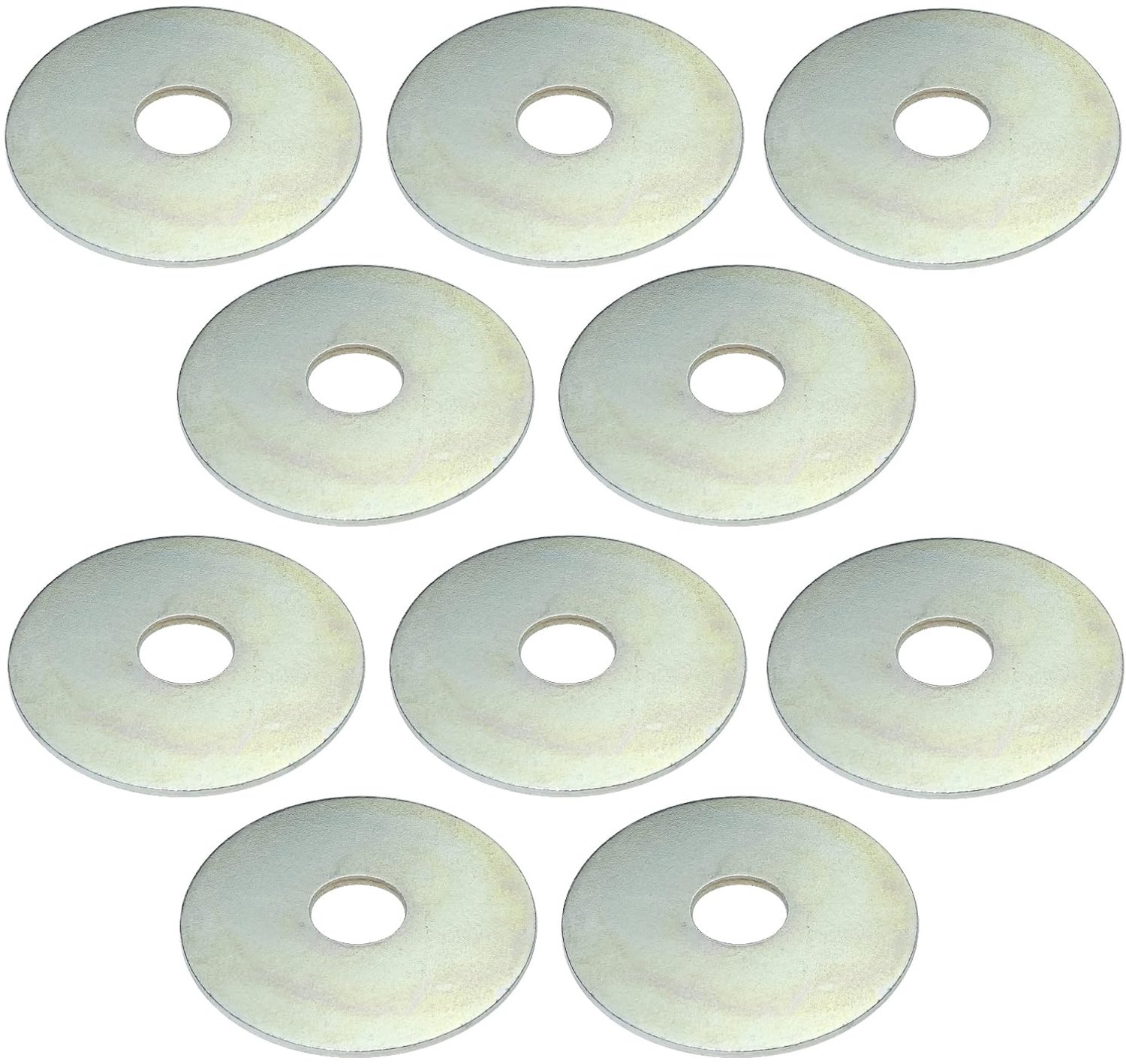 platte opbouwschijven M10 Ø10,5x40x1,5 - verzinkt staal - voor corrosiebestendigheid - set van 10 - ServiceTopper