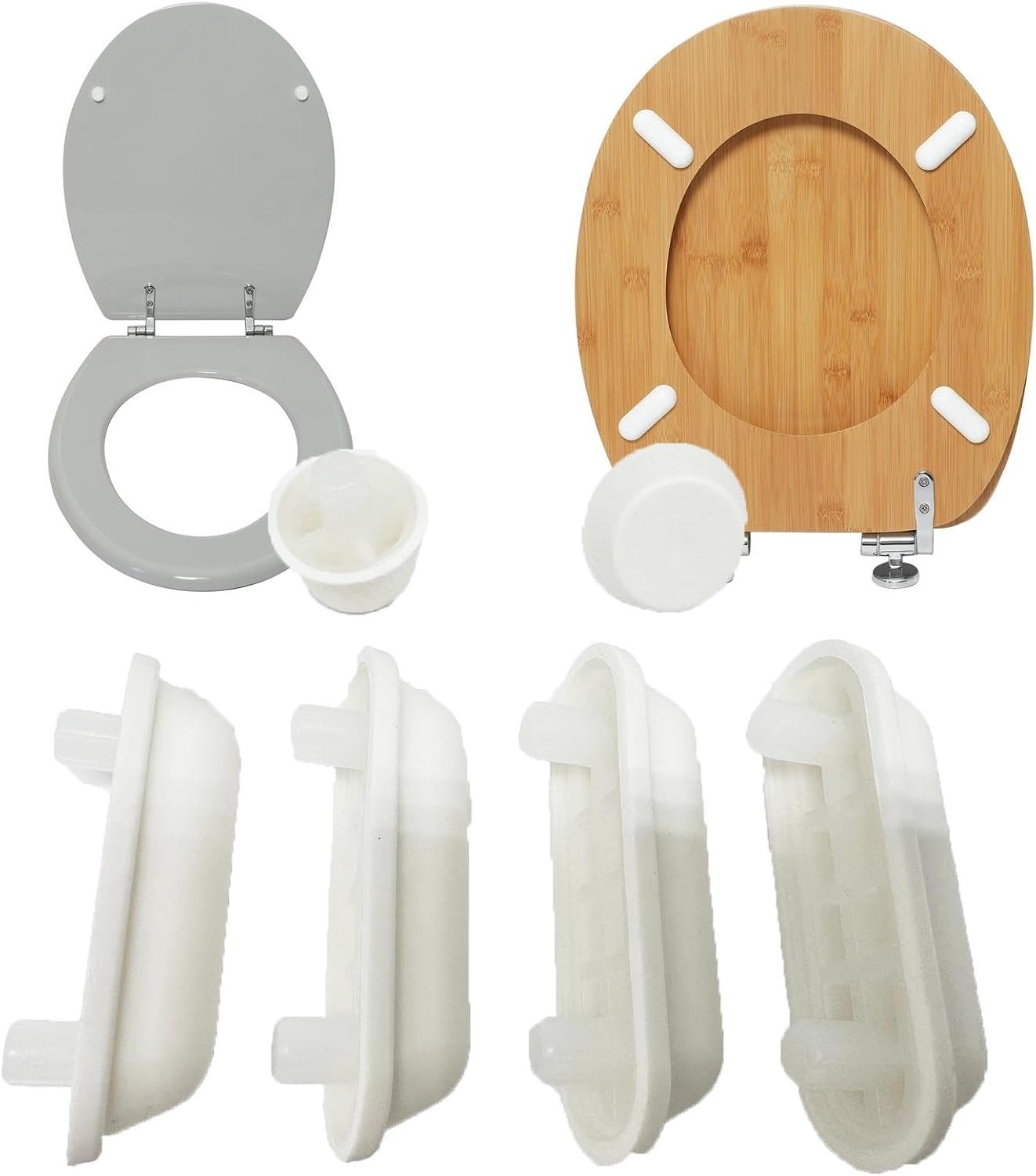Toiletbril Buffers 50mm - 6-delige set - schokbestendig - vervanging voor toiletbrilsteunen - 6 stuks - ServiceTopper