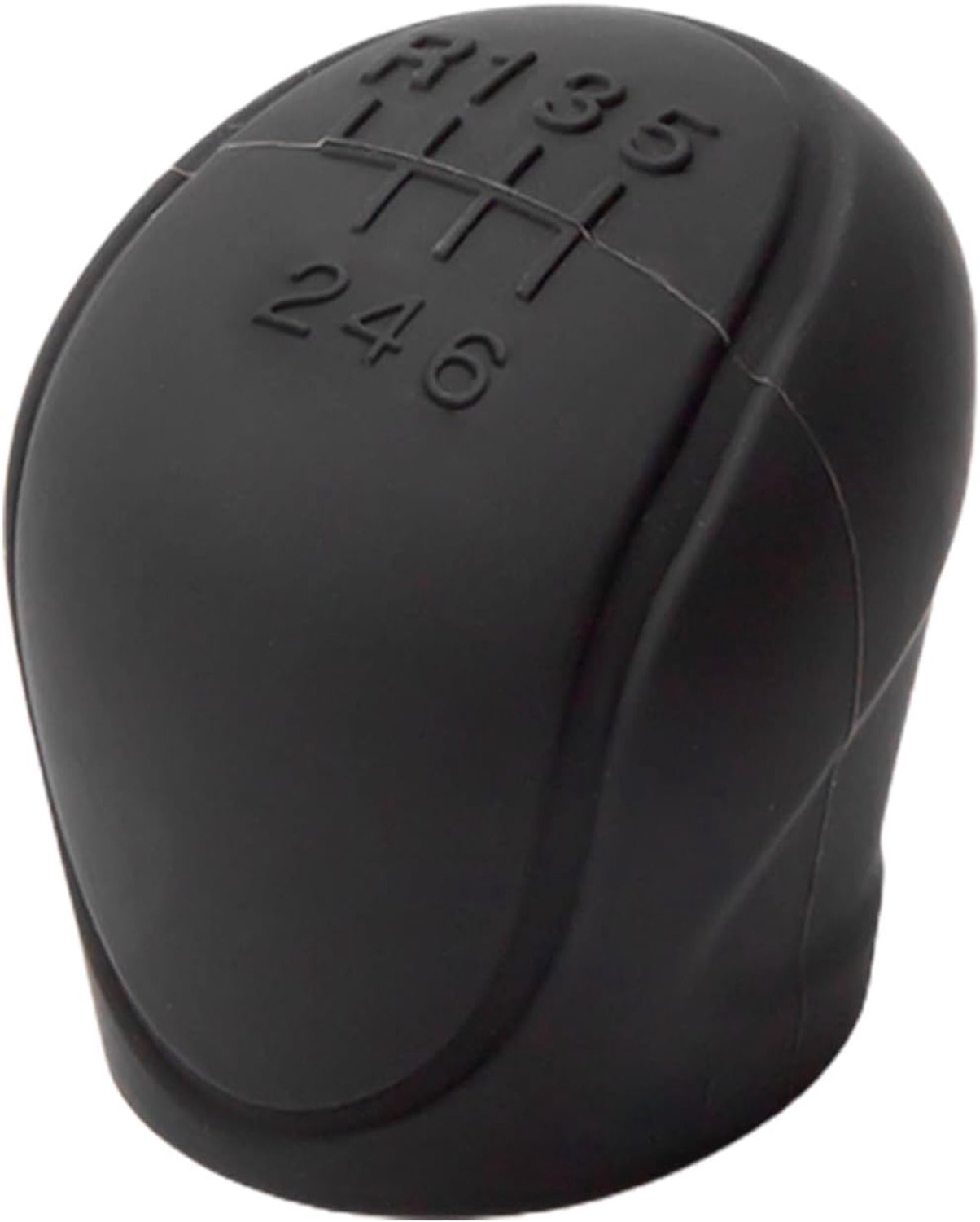 6-gang auto schakelknop hoes, universeel, verbeterde zachte TPU-silicone, zwart