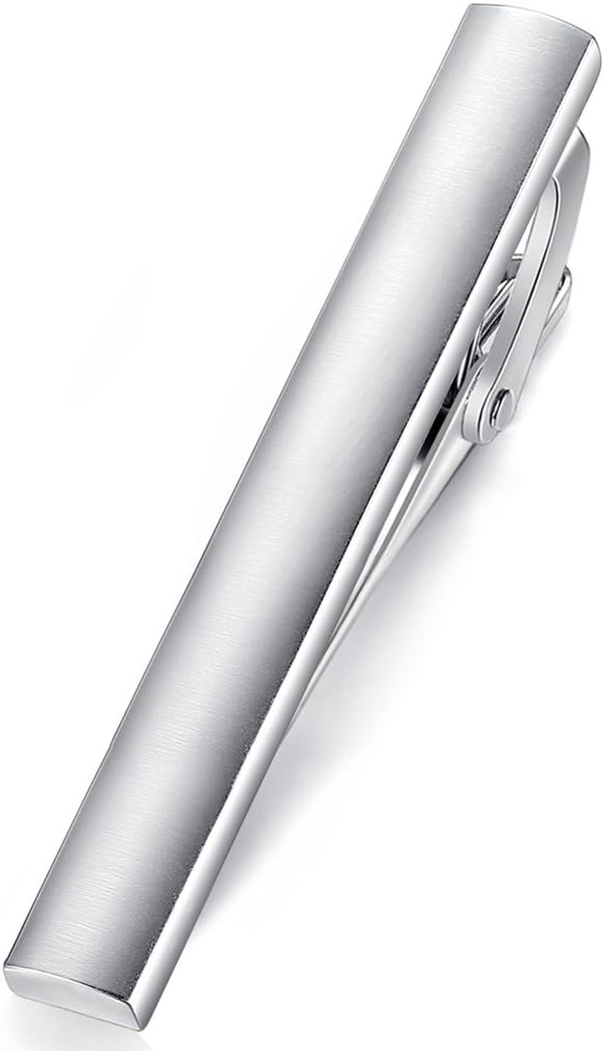 Stropdasclip 5,4 cm - Zilverkleurig - Elegant design - Perfect voor zakelijke en huwelijkscadeaus - m-winkel