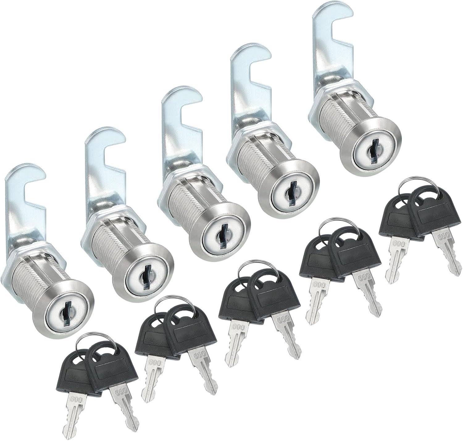 kastkamer-combinatieslot 1-1/8 inch - cilindrisch - vervangingsslot voor opbergkasten - 5-pack ServiceTopper - ServiceTopper