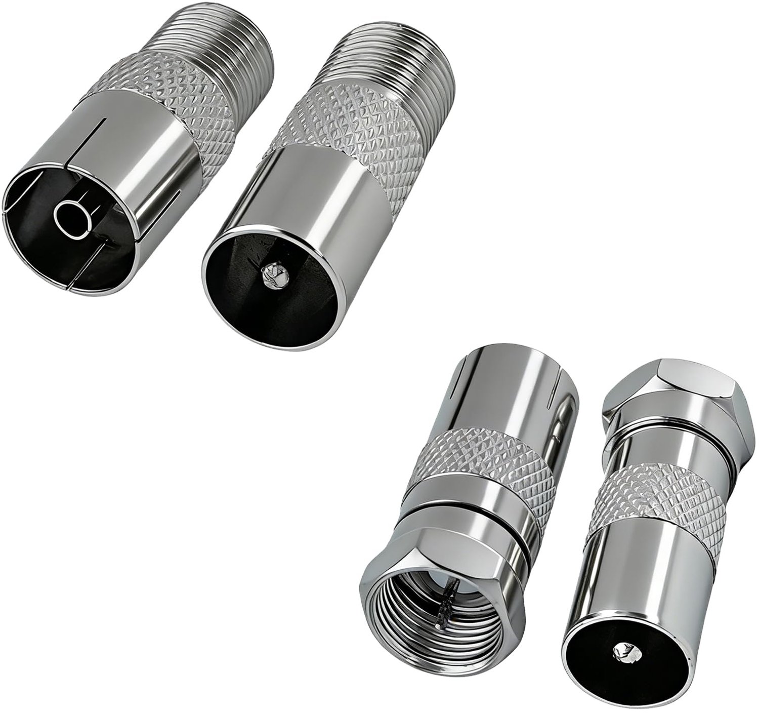Set van 4 Antenne Adapterkoppelingen
