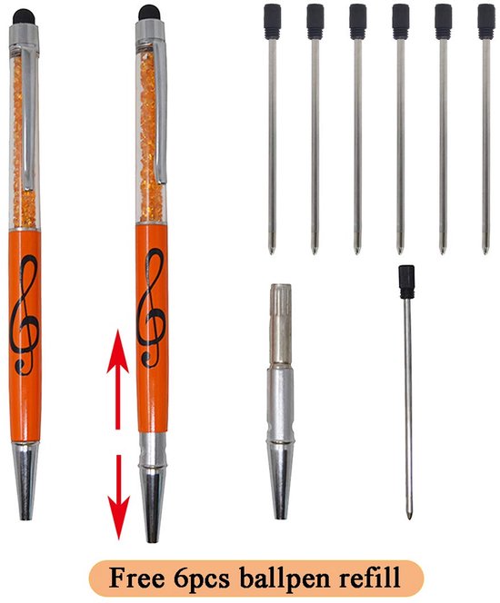 Stylus Pen met Kristallen en Balpen Functie 6 Stuks — afbeelding 4