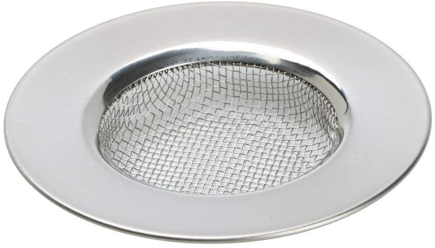 Gootsteenzeefje Roestvrij Staal - Afvoerfilter - Haarvanger - Bad- of Gootstenenfilter - Voorkomt Verstoppingen - Buitendiameter 7,6 cm