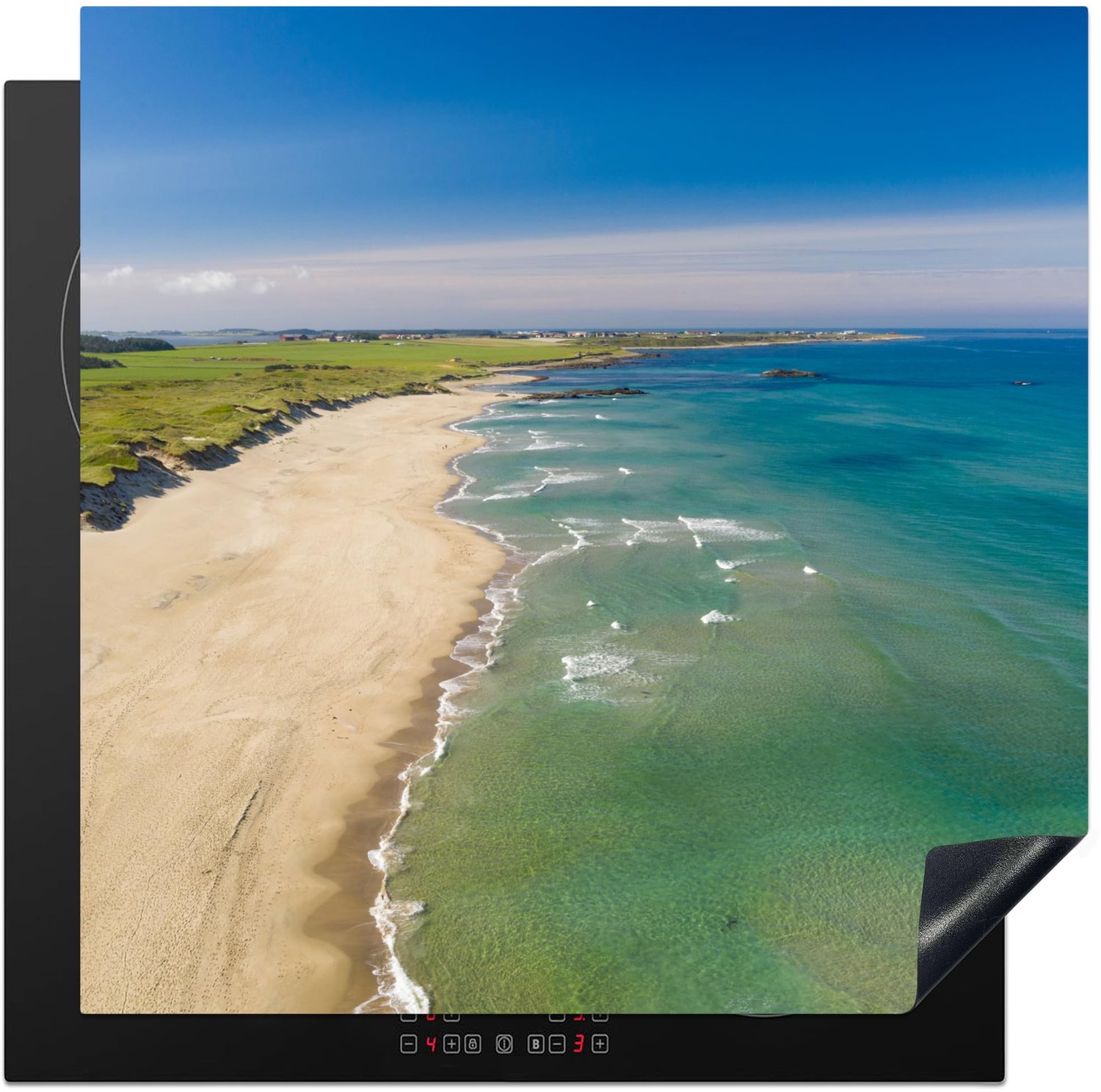 Inductiebeschermer - Inductie mat - Vinyl - Zee - Noorwegen - 78x78 cm
