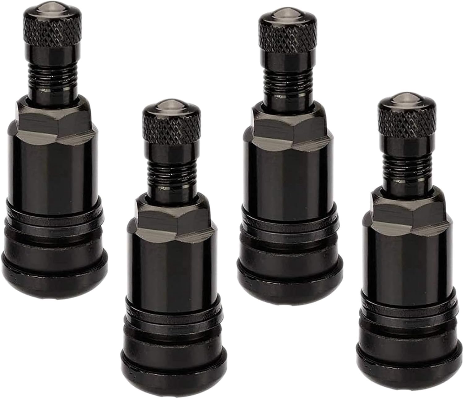 Set van 4 Aluminium Bandventielen voor Auto en Motor
