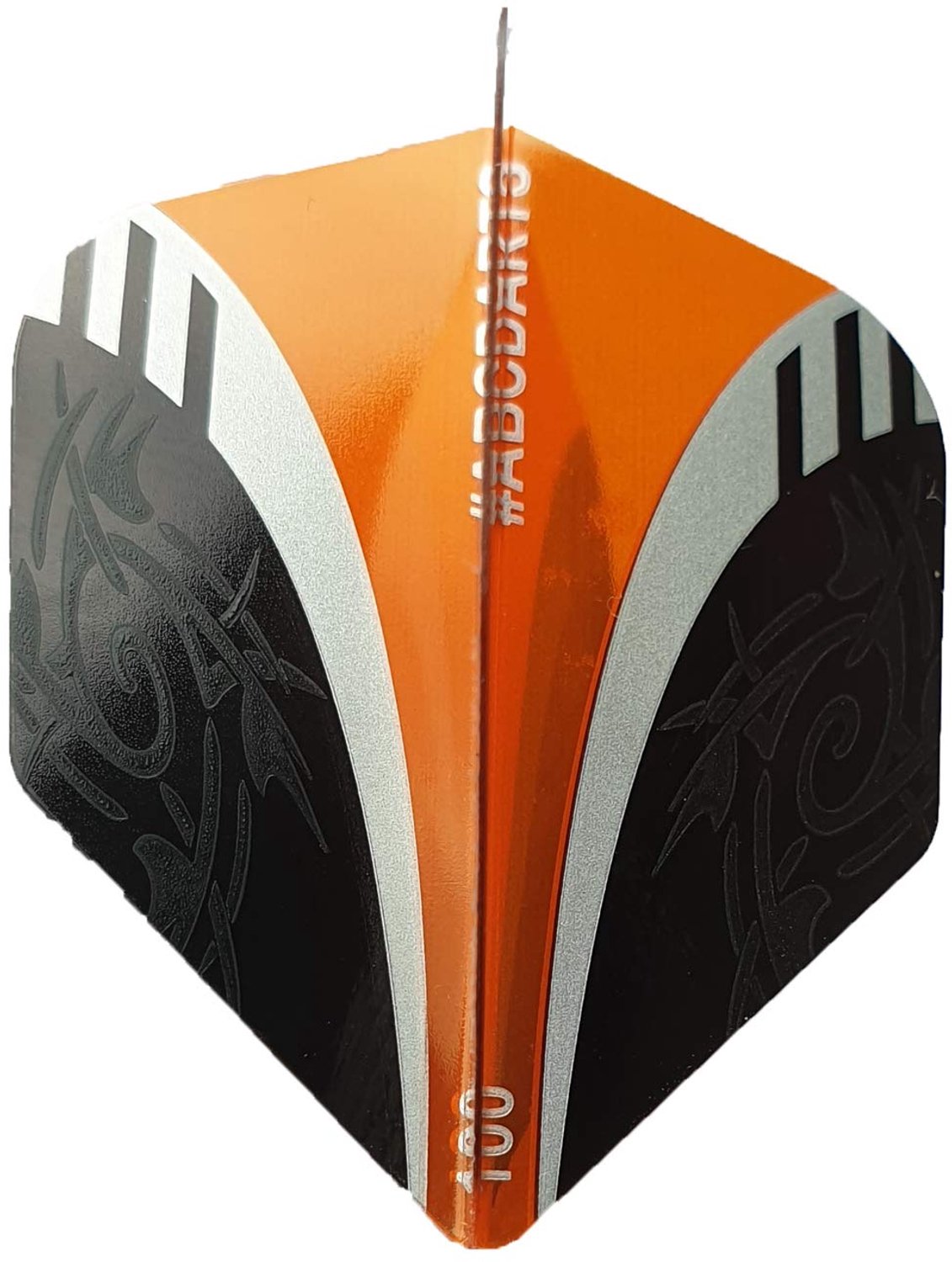 Tribal Dart Flights in Zwart/Oranje - 10 Sets