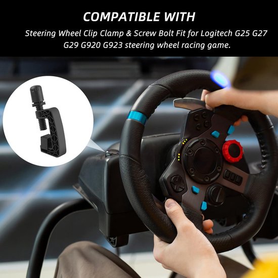 Steunbeugel voor Logitech Racing Wheels voor Eenvoudige Installatie van Logitech — afbeelding 3