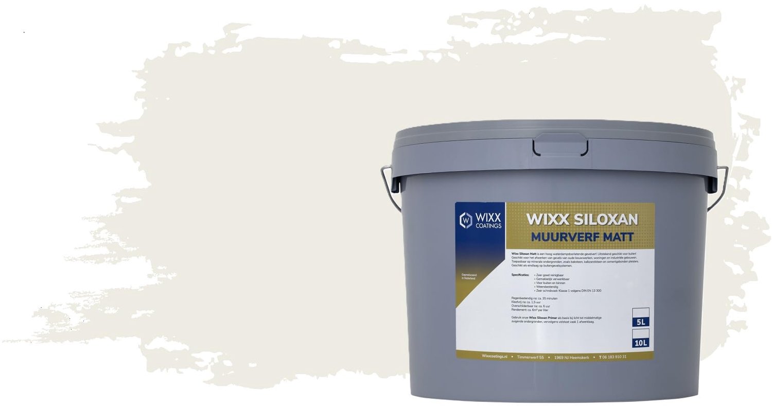 Siloxan Buitenlatex Mat - 10L Wit