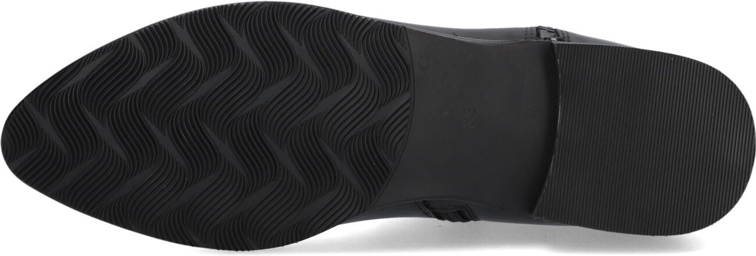 MARLOU Gg504 Enkellaarsjes - Enkelboots met rits - Dames - Zwart - Maat 44