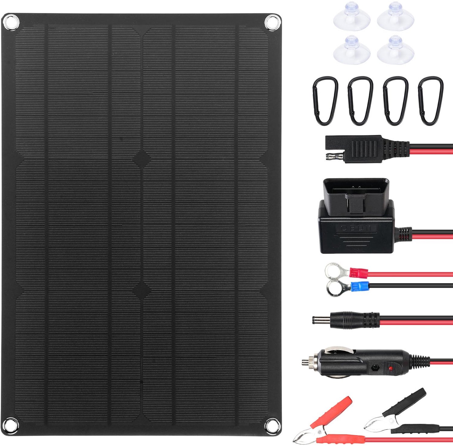 Draagbare 12V 20W Zonnepaneel Oplader voor Auto en Motorboot