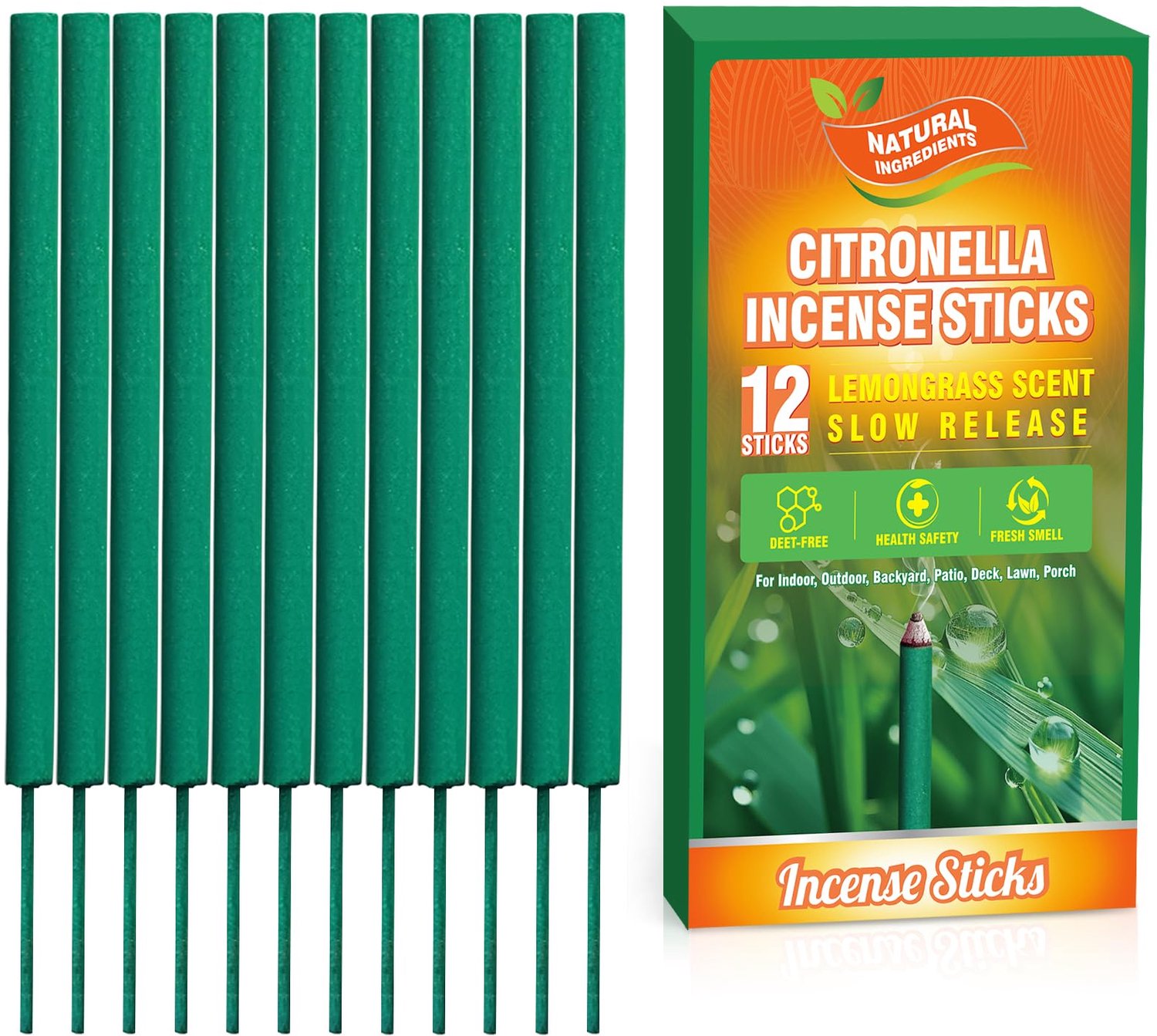 Incense Sticks met Natuurlijke Citroengrasgeur