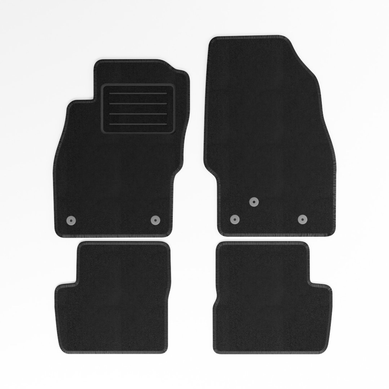 Mats4all | Naaldvilt automatten passend voor Opel Corsa D 2006-2014 | Antislip | Met versterking | 4-delig | Automatten | Mattenset