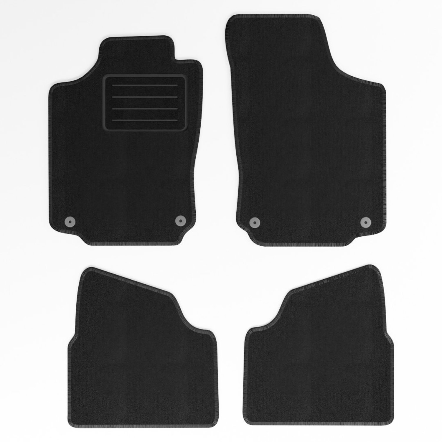 Mats4all | Naaldvilt automatten passend voor Opel Corsa C 2004-2006 | Antislip | Met versterking | 4-delig | Automatten | Mattenset