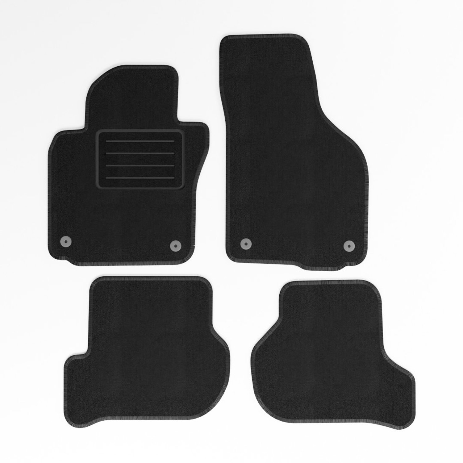 Mats4all | Naaldvilt automatten passend voor Volkswagen Golf 5 2003-2008 | Antislip | Met versterking | 4-delig | Automatten | Mattenset