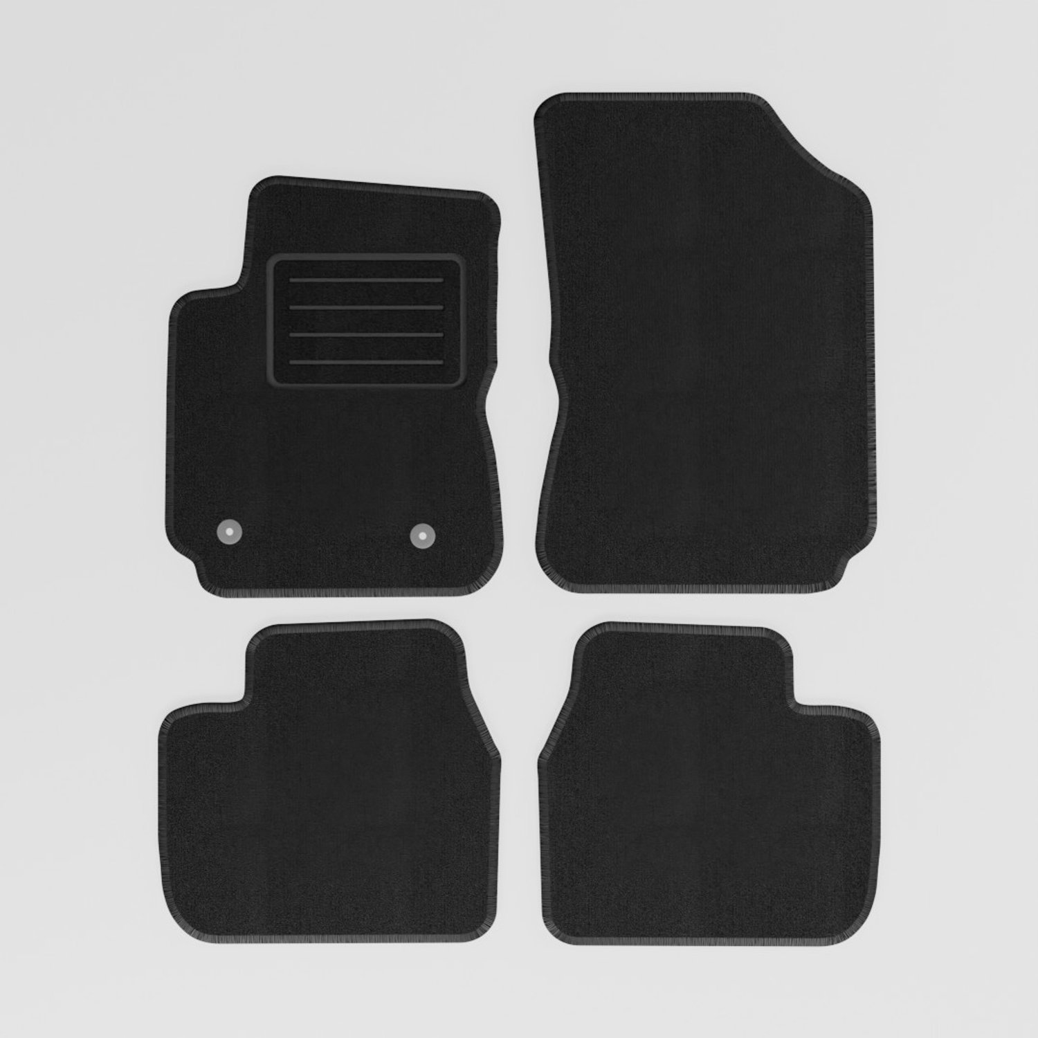 Mats4all | Naaldvilt automatten passend voor Citroen C4 Cactus 2014-2020 | Antislip | Met versterking | 4-delig | Automatten | Mattenset