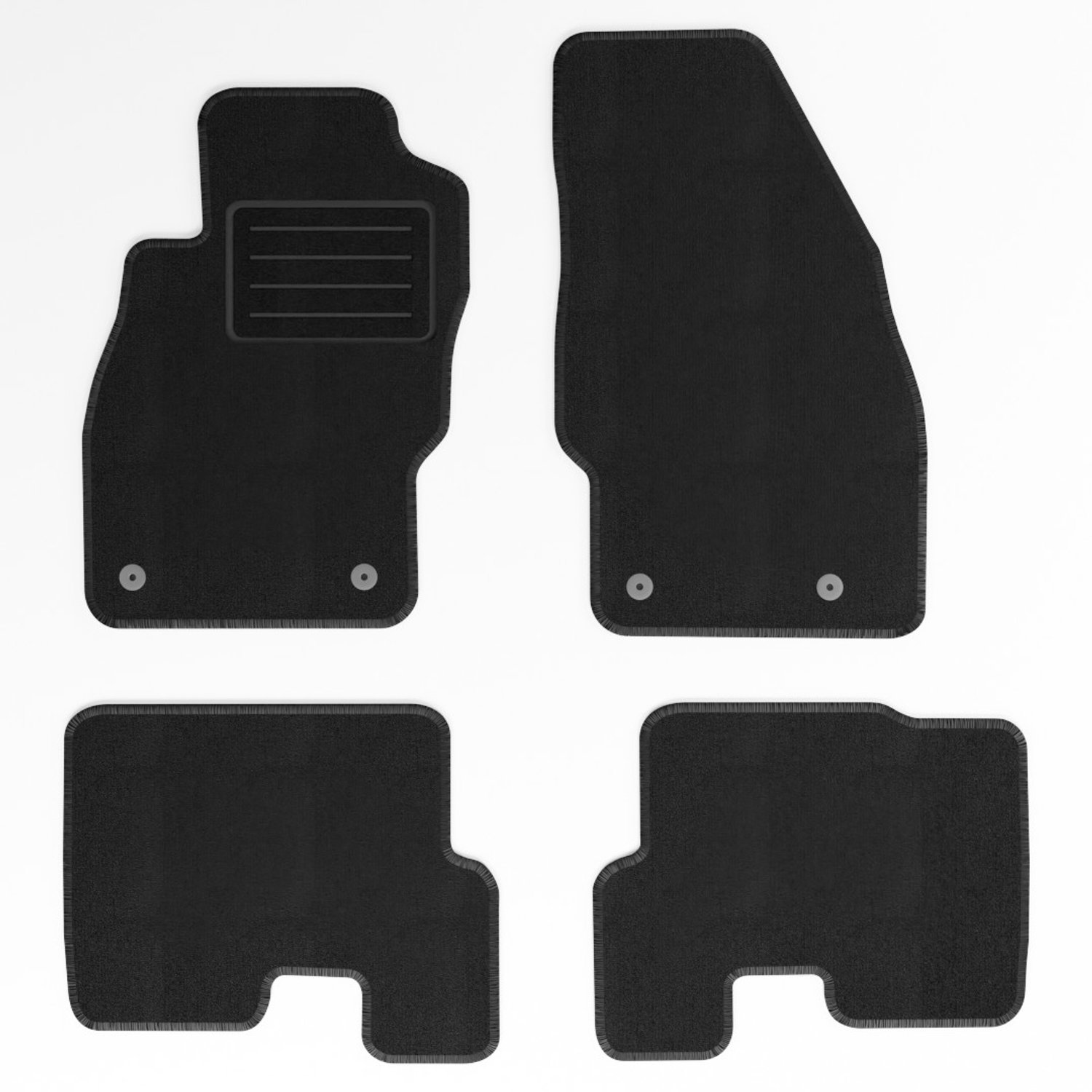 Mats4all | Naaldvilt automatten passend voor Opel Corsa E 2014-2019 | Antislip | Met versterking | 4-delig | Automatten | Mattenset