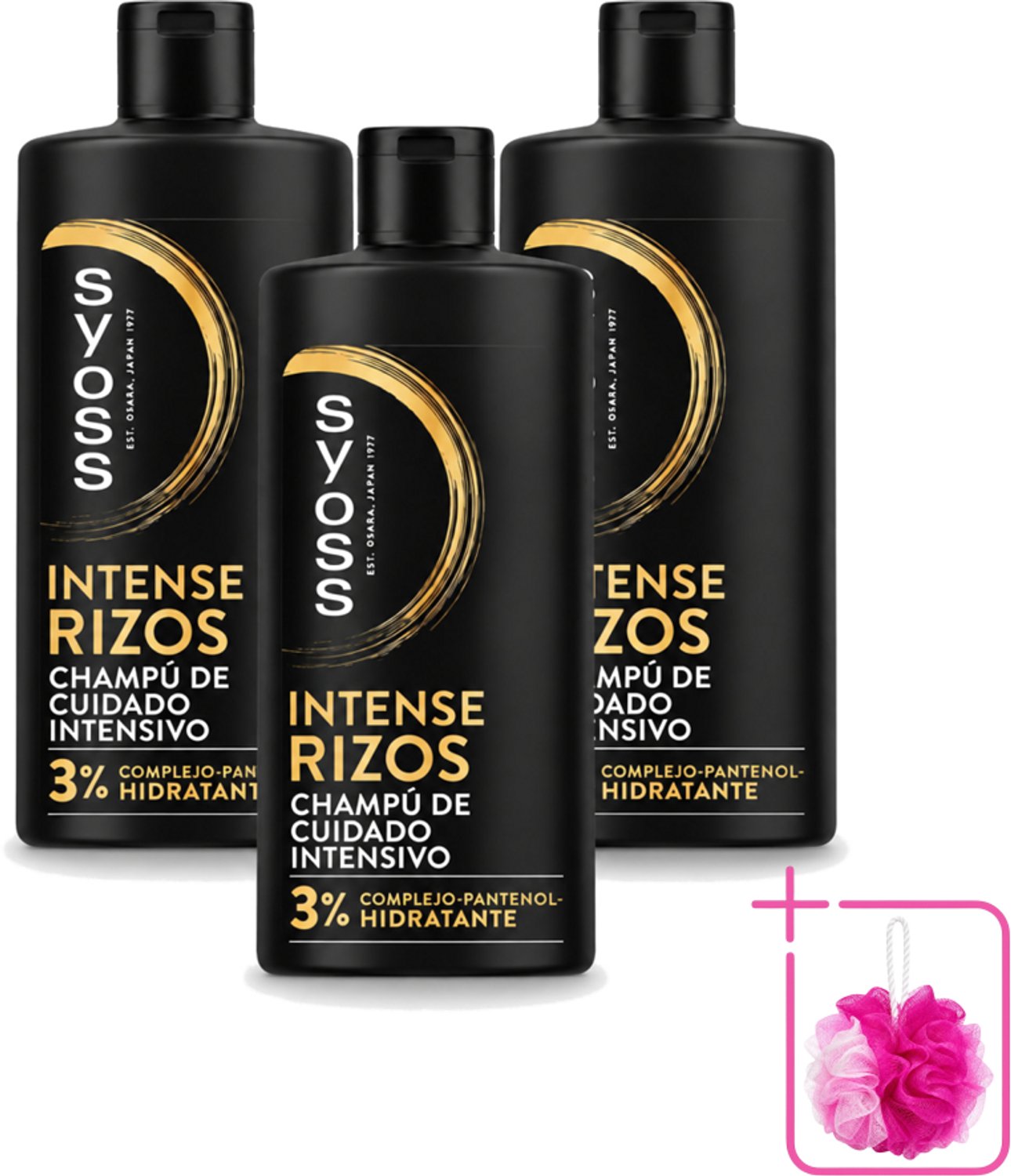 3 x Syoss – Shampoo – Intense Curls – 440 ml - Bulkverpakking - Krullen verzorging - Douchemop - Golvend haar
