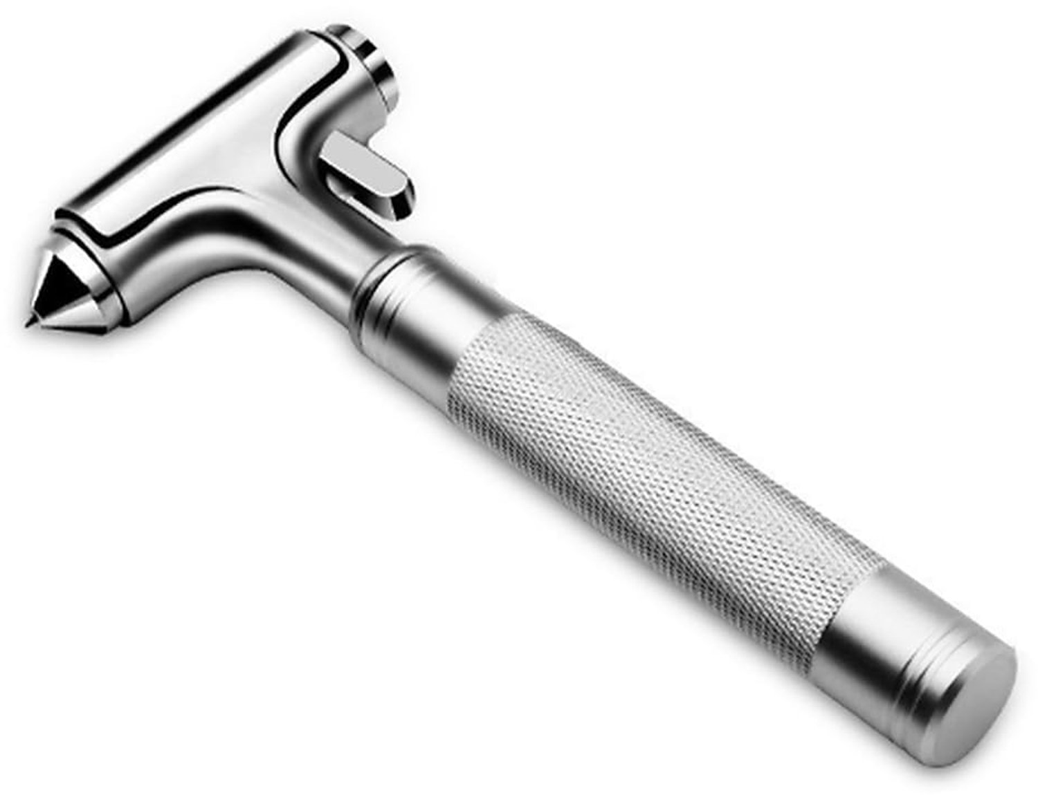 Noodhamer met gordelsnijder - Multifunctioneel reddingsgereedschap zilver