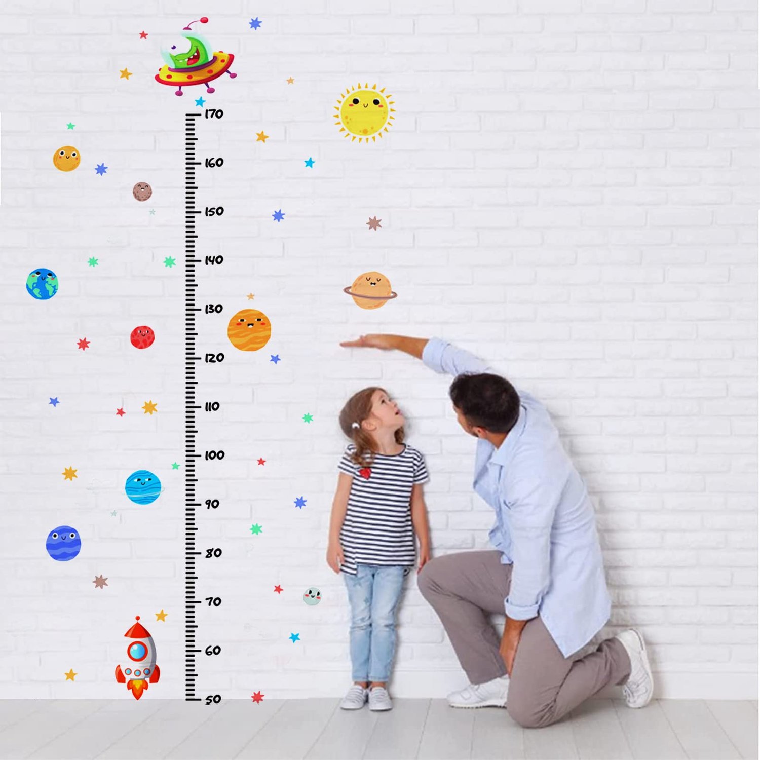 Muurstickers Groeimeter voor Kinderen