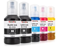 Inkttanks voor Epson 113 - Multipack met 5 Stuks