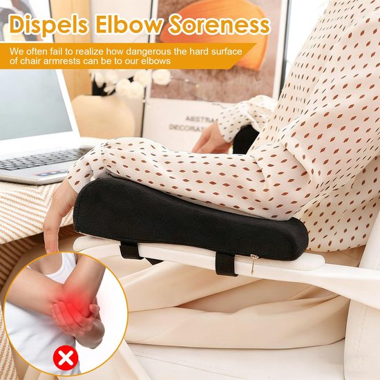 Ergonomische Geheugenfoam Armleuningkussens voor Stoelen — afbeelding 2